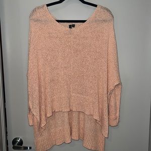 Oversized peach sweater